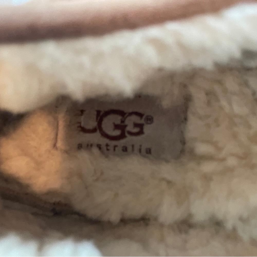 UGG women’s chestnut Suede Ansley Slippers size 8 - Picture 6 of 9